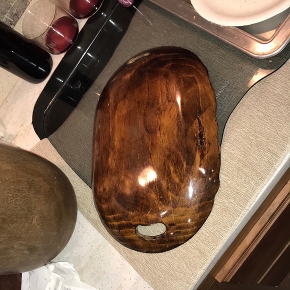 Mexican Batea Decorative Tray Console Wood Tray Hand Painted In Mexico 2 Handles - Picture 7 of 11